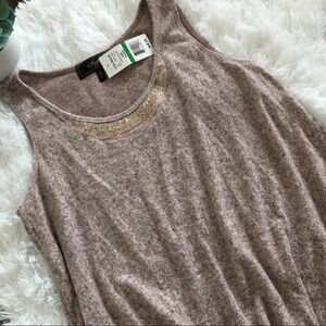 STATUS by Chenault Soft Tank Blush Petite Large